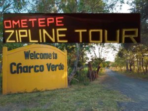 Entrance to Ometepe Zip Line Tour and Charco Grande